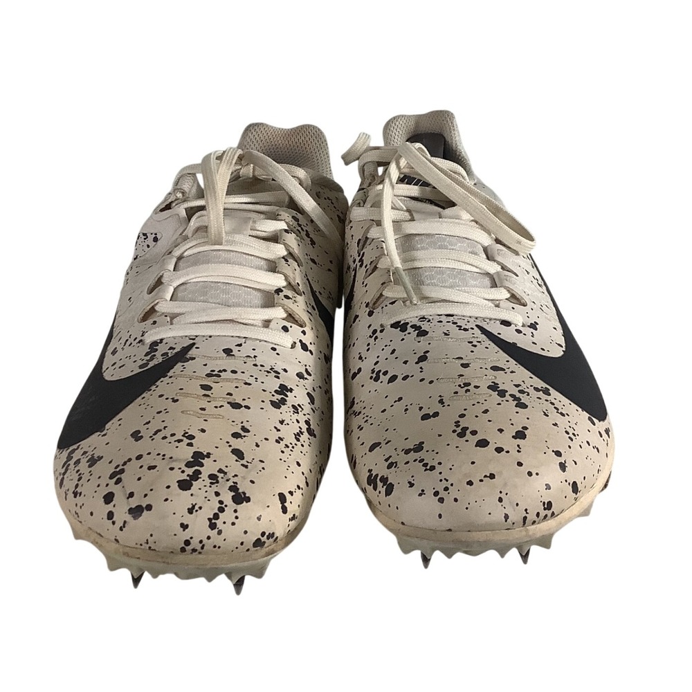 Nike Zoom Rival S 9 Track Spikes Cream Black Paint Splatter 907564-002 Mens 11